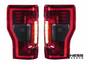 Ford Super Duty LED Tail Lights - XB Series - Morimoto - Red Ford Super Duty LED Tail Lights - XB Series - Morimoto - Red